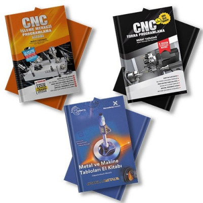CNC İşleme Merkezi ve CNC Torna Programlama - Tablo Kitabı 3'lü SET