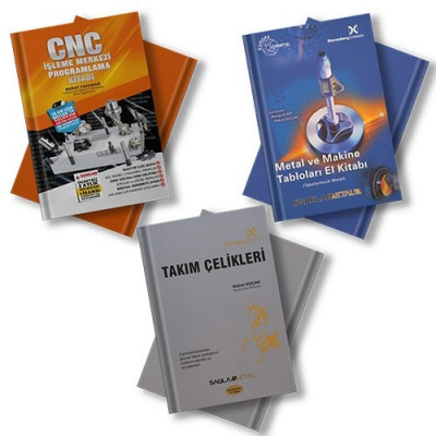 CNC İşleme Merkezi Programlama - Tablo Kitabı - Takım Çelikleri Kitabı 3'lü SET