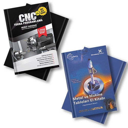 CNC Torna Programlama - M.M Tablo Kitabı 2\'li SET
