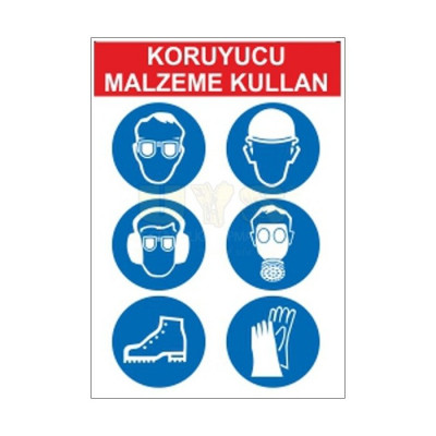 Koruyucu Malzeme Kullan Levhası Yazısız